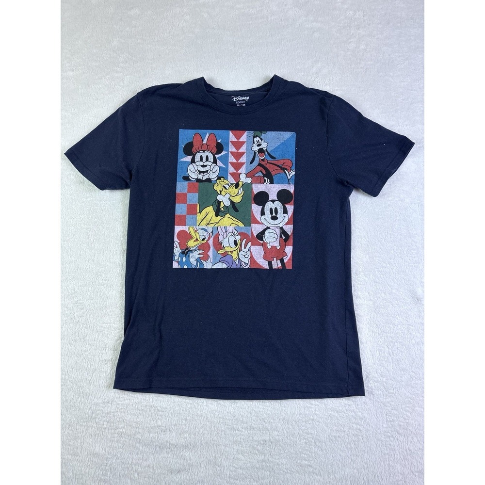 DISNEY FRIENDS UNISEX T SHIRT SIZE Medium Goofy Mickey Mini Mouse Dark Blue